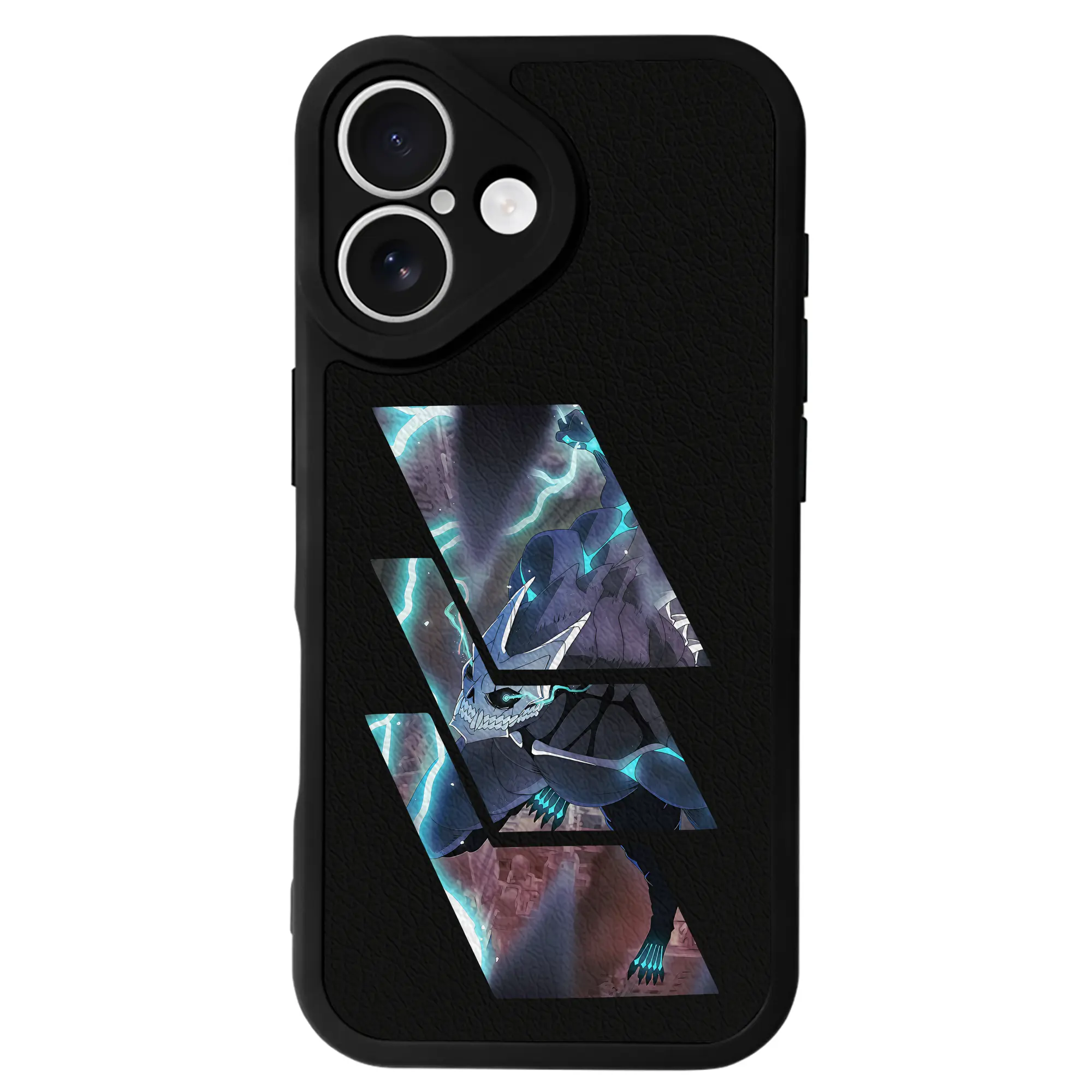 怪獣8号 グッズ,日比野カフカ - IPhone 16シリーズ対応 ・ シリコンスマホケース ・ レザー調 ・ 高精度フィット ・ 耐衝撃 ・ ワイヤレス充電対応 ・ 精密カット